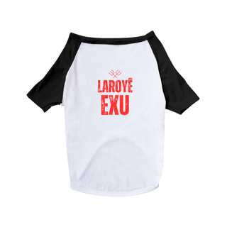 Nome do produto Roupa Pet Exu (logo vermelho)