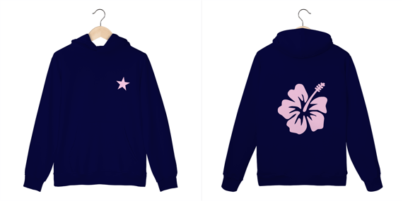 HIBISCUS FLOWER MOLETOM (pink)