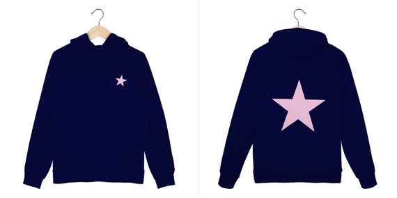 STAR MOLETOM (pink)