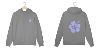 Nome do produto HIBISCUS FLOWER MOLETOM (blue)