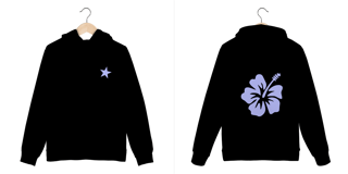 Nome do produto HIBISCUS FLOWER MOLETOM (blue)