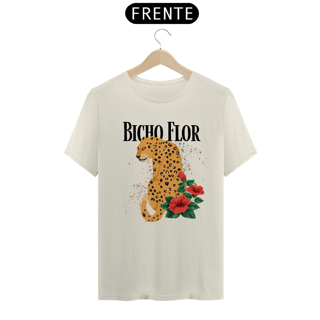 Nome do produto T-Shirt Unissex - Leopardo Bicho Flor