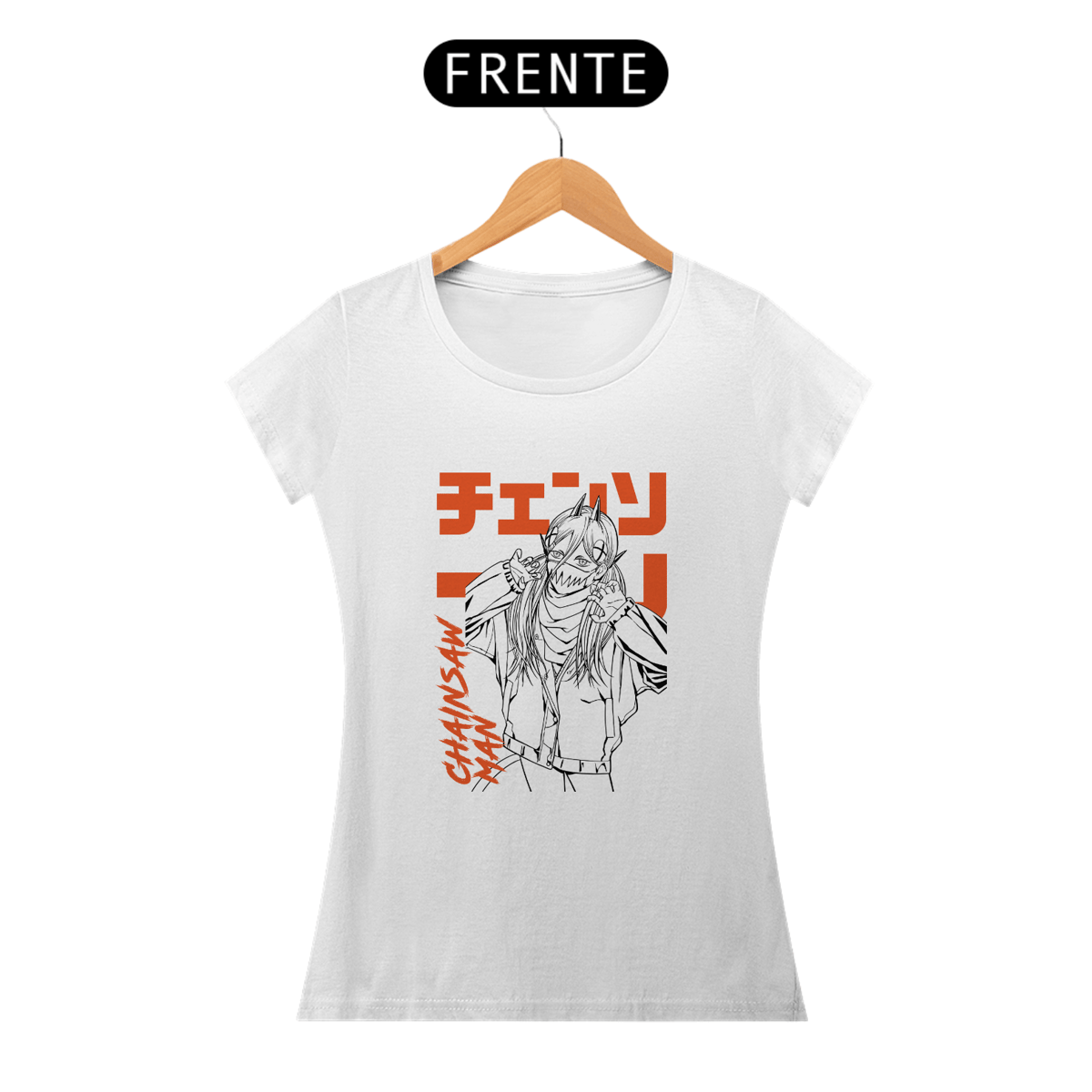 Nome do produto: Camiseta Feminina Power – Chainsaw Man