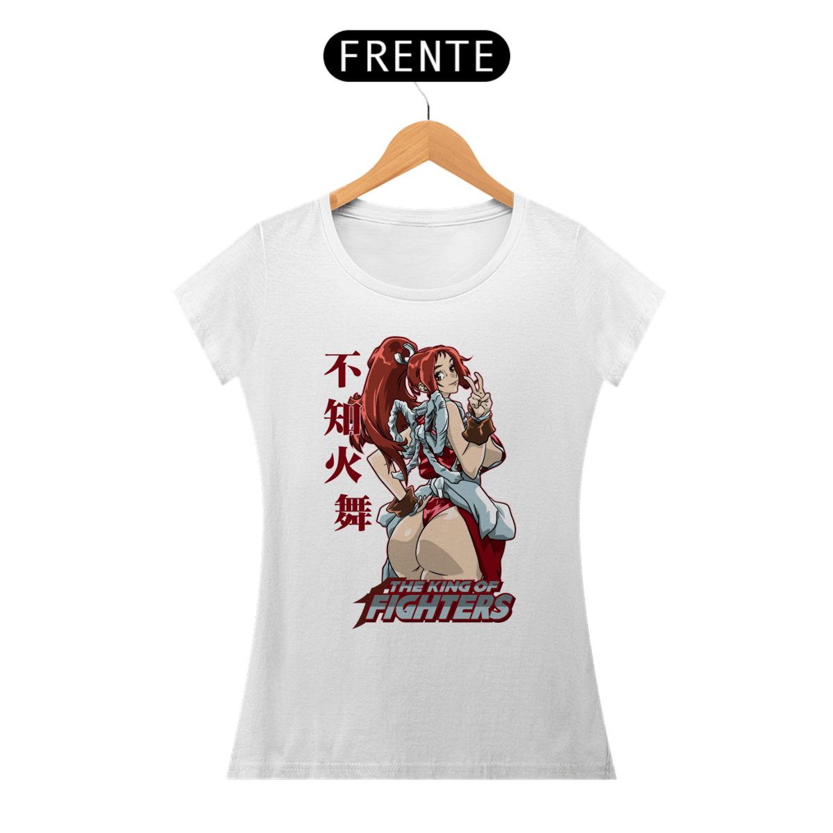 Nome do produto: Camiseta Feminina da Mai Shiranui – The King of Fighters