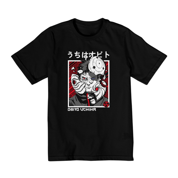 Camiseta Infantil Obito Uchiha (10 a 14 anos) – Naruto Shippuden