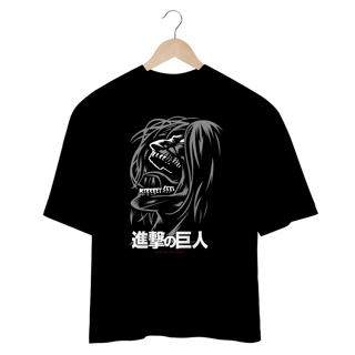 Camiseta Oversized do Eren Yeager – Attack on Titan