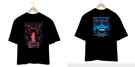 Camiseta Oversized Sung – Solo Leveling