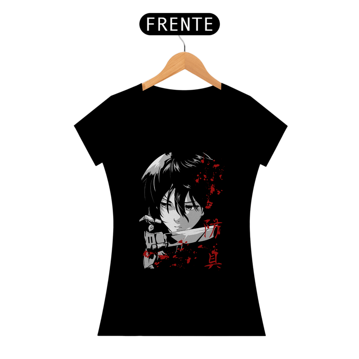 Nome do produto: Camiseta Feminina Mikasa – Attack on Titan
