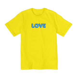 Nome do produto Camiseta Infantil Love Azul