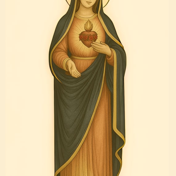 Poster Imaculado Coração de Maria