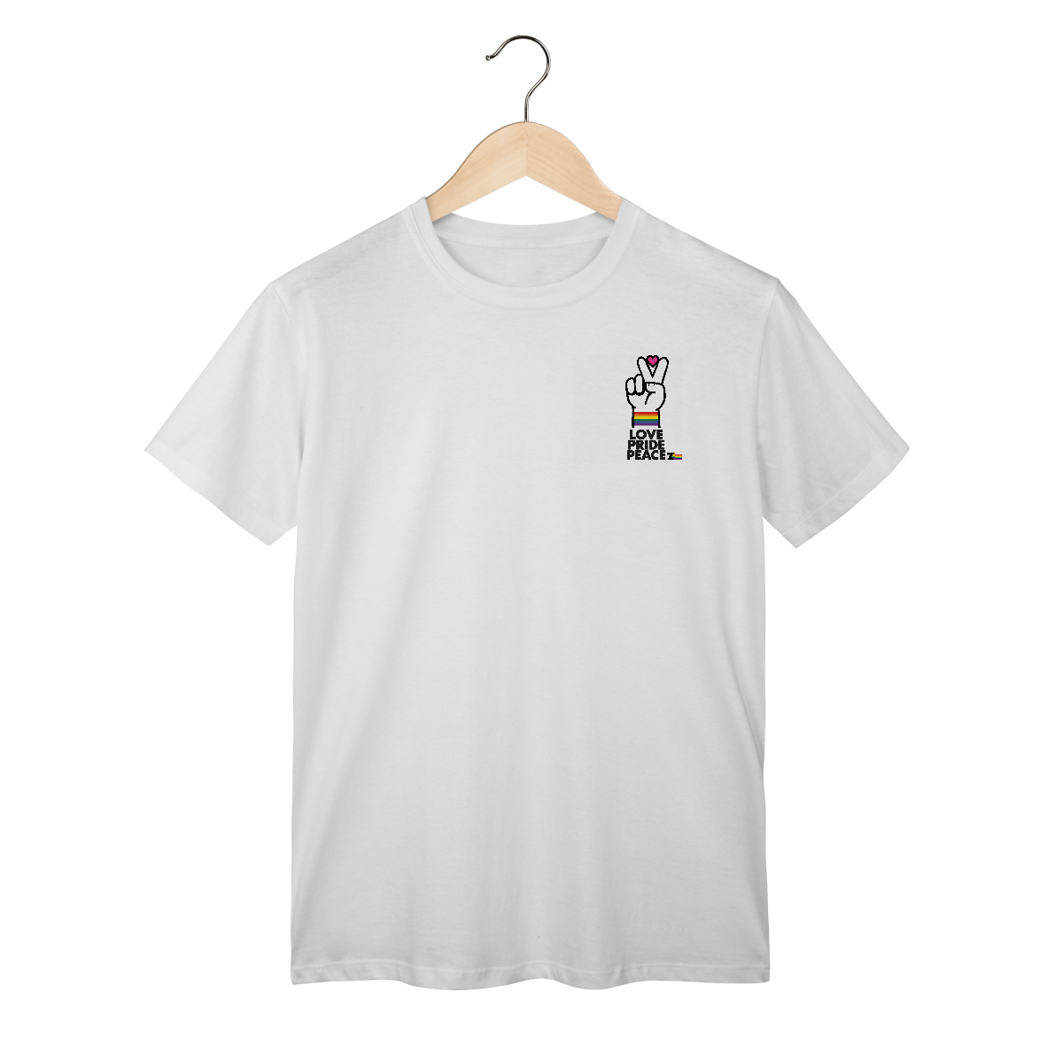 Nome do produto: Camisa ARCO-IRIS amor orgulho e paz
