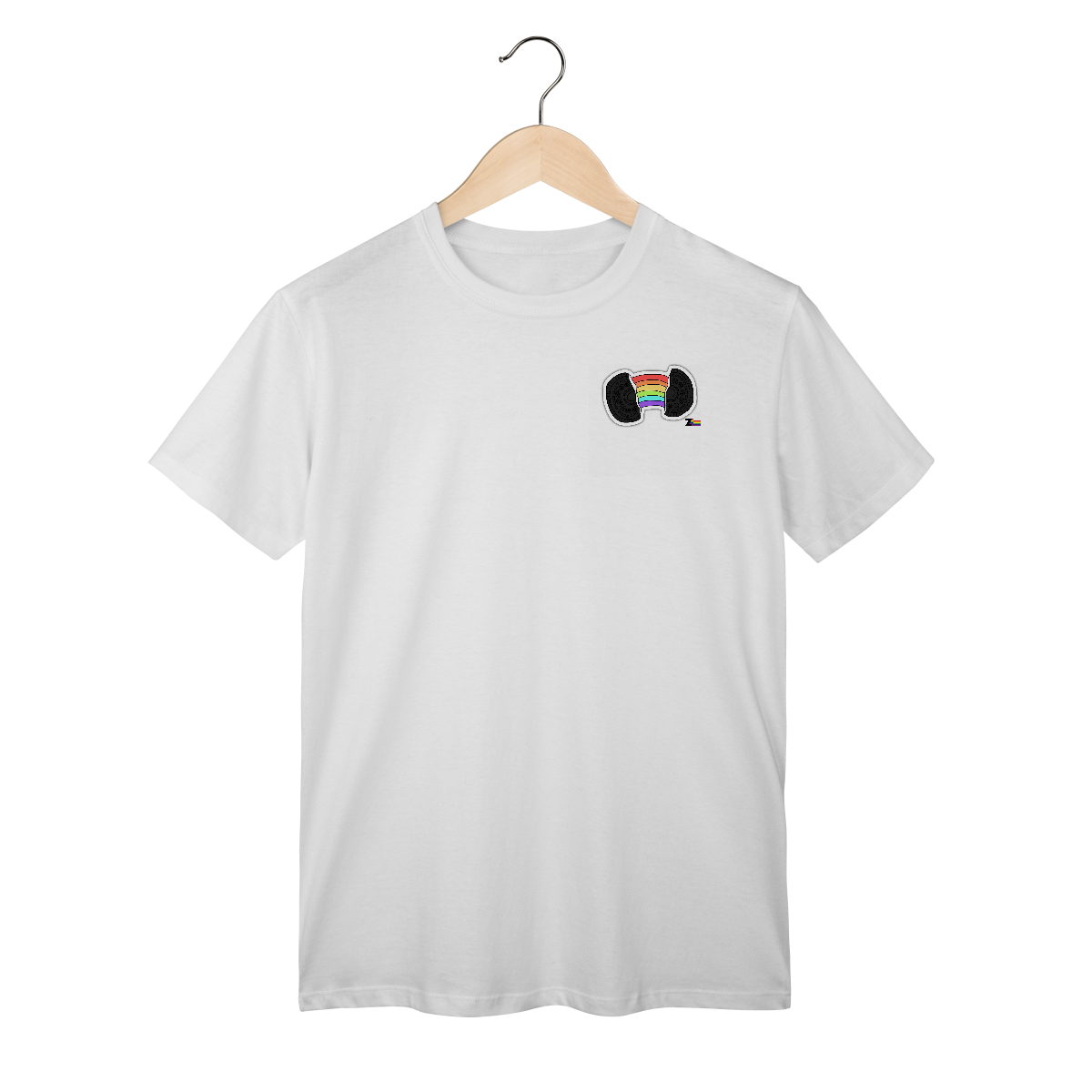 Nome do produto: Camisa ARCO-IRIS biscoito colorido