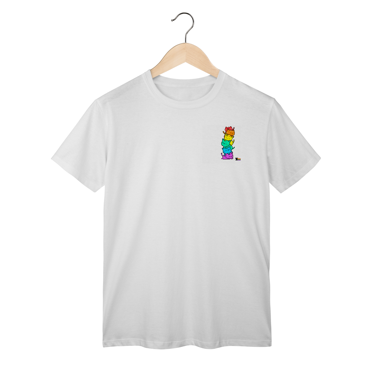Nome do produto: Camisa ARCO-IRIS gatinhos fofinhos