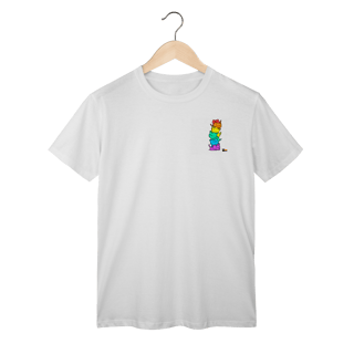 Camisa ARCO-IRIS gatinhos fofinhos
