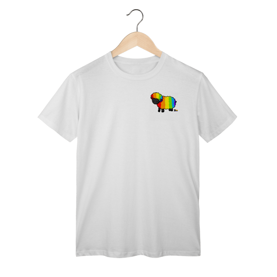 Camisa ARCO-IRIS ovelhinha colorida