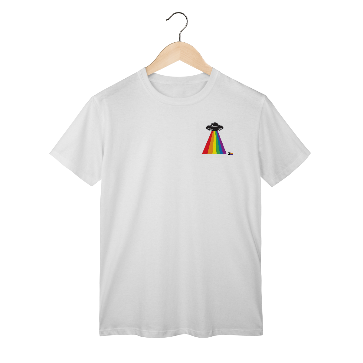 Nome do produto: Camisa ARCO-IRIS UFO do amor