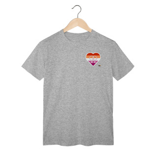 Nome do produto Camisa Lésbica Coração símbolo