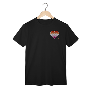 Nome do produto Camisa Lésbica Coração símbolo