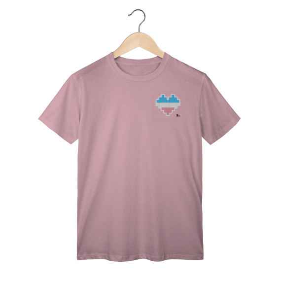 Camisa Trans Coração Pixels