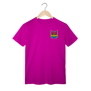 Nome do produto Camisa ARCO-IRIS gatinho mal humorado