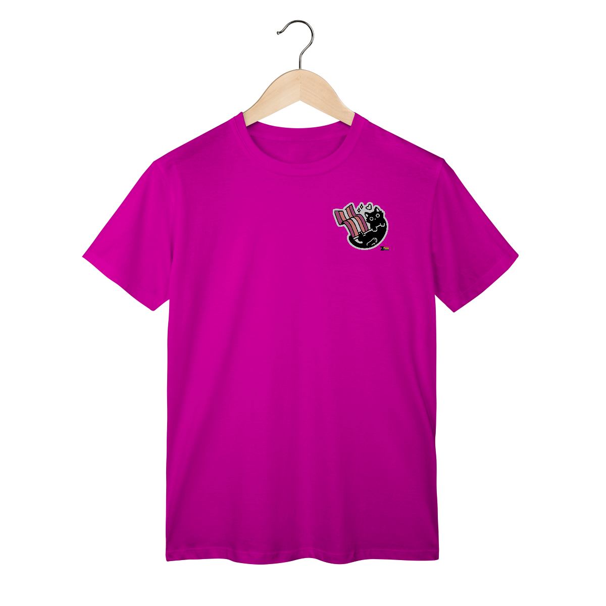 Nome do produto: Camisa Lésbica Gatinho de Bandeira