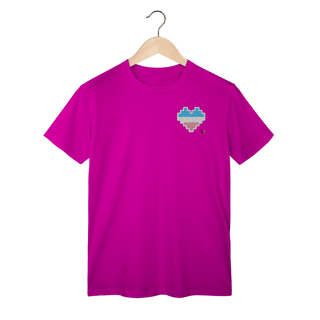 Nome do produto Camisa Trans Coração Pixels