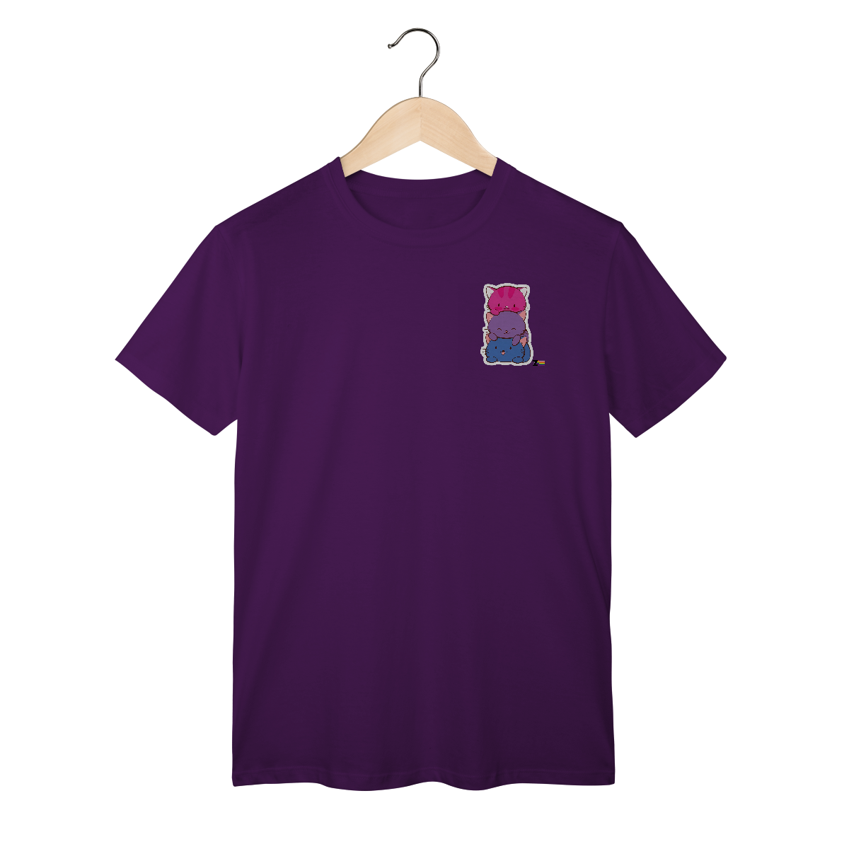 Nome do produto: Camisa Bi Gatinhos felizes
