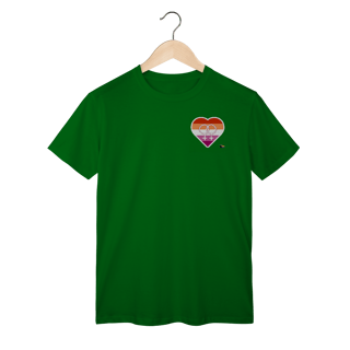 Nome do produto Camisa Lésbica Coração símbolo