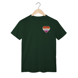 Nome do produto Camisa Lésbica Coração símbolo