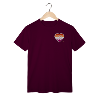Nome do produto Camisa Lésbica Coração símbolo