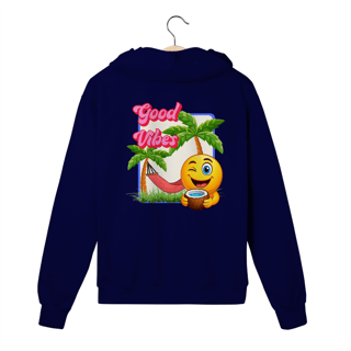 Nome do produto Moletom com Zíper Good Vibes