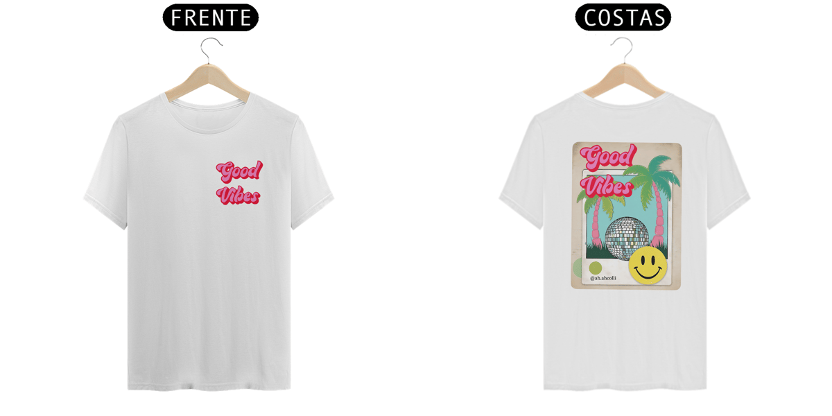 Nome do produto: T-Shirt Classic Good Vibes