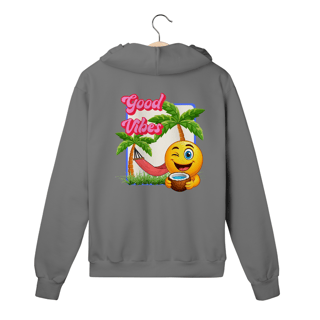 Nome do produto Moletom com Zíper Good Vibes