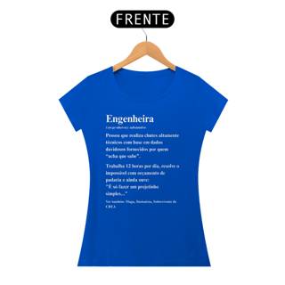Nome do produto Baby look Definição de Engenheira - Frente