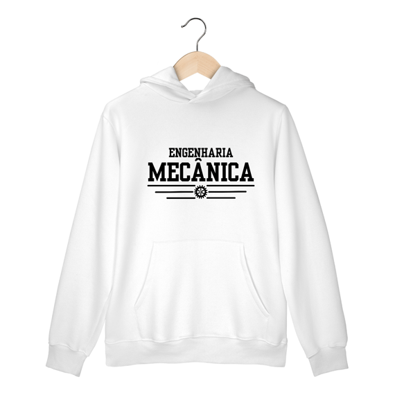 Moletom Canguru Engenharia Mecânica - LETRA PRETA