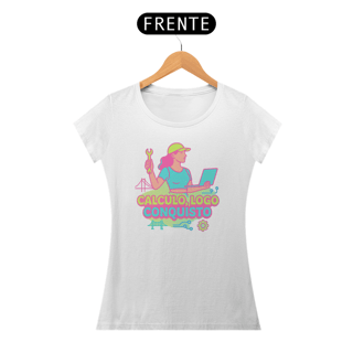 Nome do produto Baby Look Calculo, Logo Conquisto