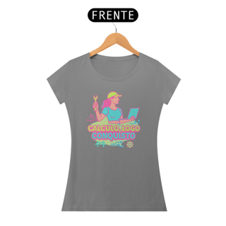 Nome do produto Baby Look Calculo, Logo Conquisto