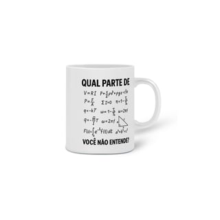 Nome do produto Caneca Bom em Matemática