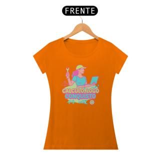 Nome do produto Baby Look Calculo, Logo Conquisto