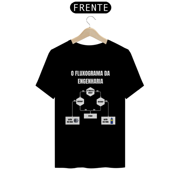 Camiseta Fluxograma da Engenharia