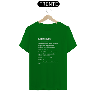 Nome do produto Camiseta Definição de Engenheiro - Frente
