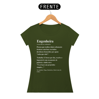 Nome do produto Baby look Definição de Engenheira - Frente