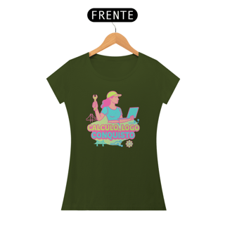 Nome do produto Baby Look Calculo, Logo Conquisto