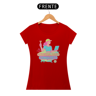 Nome do produto Baby Look Calculo, Logo Conquisto