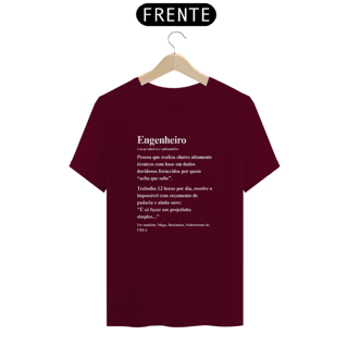 Nome do produto Camiseta Definição de Engenheiro - Frente