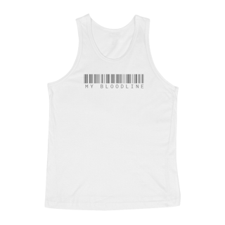 Nome do produto Regata Masculina Códigos de Barras Estilosa My Bloodline Algodão