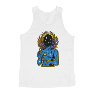 Nome do produto Regata Alvorada Masculina Cósmica Estrelas Estilosa Algodão