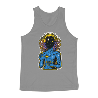 Nome do produto Regata Alvorada Masculina Cósmica Estrelas Estilosa Algodão