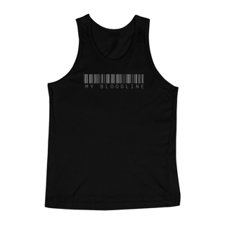 Nome do produto Regata Masculina Códigos de Barras Estilosa My Bloodline Algodão