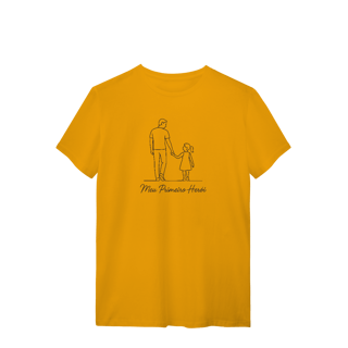 Nome do produto Camiseta Meu Primeiro Herói Dia dos Pais Filha Algodão